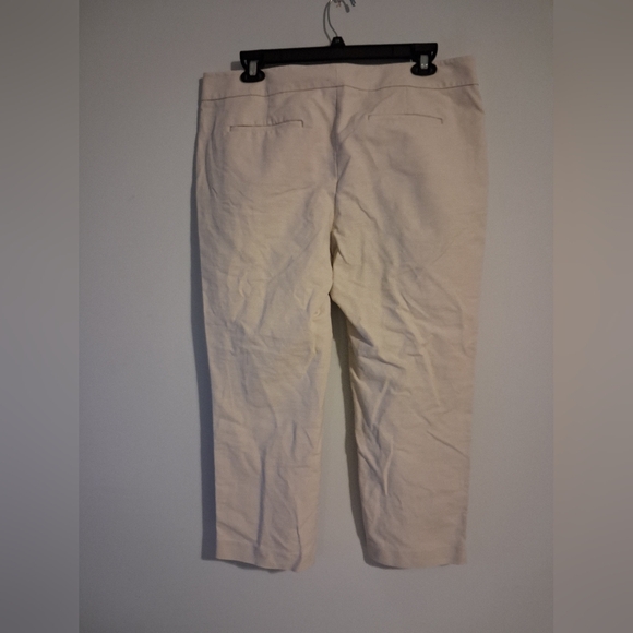 Beige Ankle Pants Womens Size 16 - Picture 2 of 11